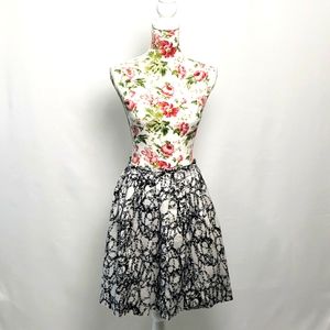 Calvin Klein Black & White Skirt.  Size 8